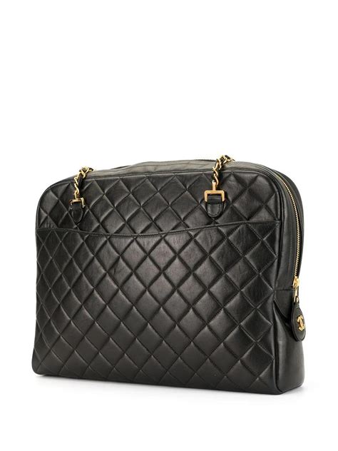 Chanel 1997 Vintage Timeless Lambskin Quilted Camera 